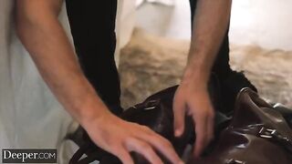 Submissive Amber gets dominated and spanked in a kinky twist by Deeper