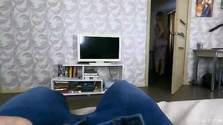 The father waited outside while the stepson got intimate with his stepmom