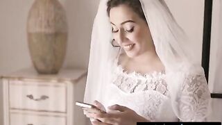 The bride joins her cheating wife and her friend for a steamy threesome