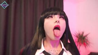 Karneli Bandi is fucking with a hot Yumeko Jabami in 4K
