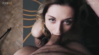 Petite blondie gets her wet pussy filled with sticky cum