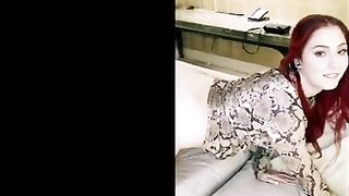 The BBC-hungry redhead Arietta gets her pussy railed hard by a big black cock