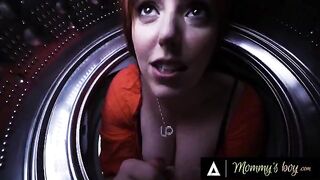 Lauren Phillips gets stuck in washing machine, lucky stepson Codey Steele saves the day!