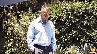 The pool is a great place for sex with the father-in-law
