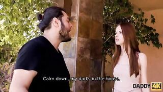 The girl is fed up with her egocentric boyfriend, so she turned to his dad