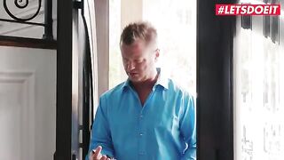 A rich guy fucked the hot babe Karlee Grey and her friends in a steamy scene