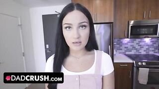 Pervert stepdad takes his stepdaughter for a spin in a POV scene