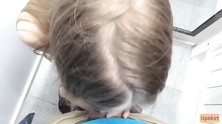 Petite girl caught and fucked in a risky spot, changing clothes in a shop