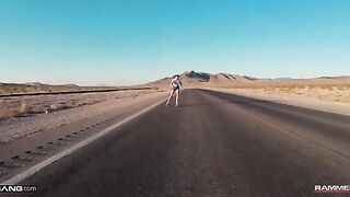 A cute brunette, Freya Parker, was skating and searching for a mate