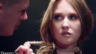 Ashley Lane explores her anal kinks and rope bondage with Deeper's sensual intensity
