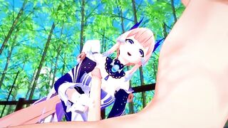 Kokomi gets her pussy full of cock in 3D hentai