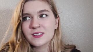 A girl studies at home and eventually calls her boyfriend to fuck