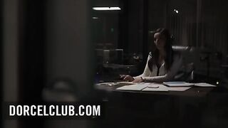 The charming secretary Emily Willis gets intimate with her boss in a steamy encounter