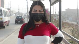 A huge ass Venezuelan girl tried a cock for the first time