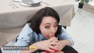 Cock hungry brunette Whitney Wright gets fucked under the table