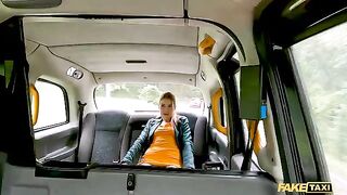 The fake taxi driver screwed a red-haired slut, Kiara Love, hard