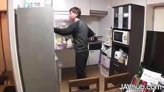 Skinny Japanese teen Amina Kiuchi gets creampied by her friend on JAVHub