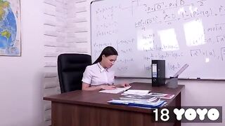 I dream of fucking my teacher and I fuck myself in his chair