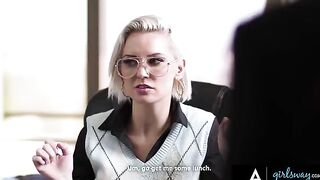Two gossiping employees get punished by their dominant and stacked boss Kenzie Taylor