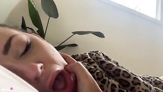 My son's friend woke me up with a wet pussy