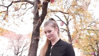Pick-up casting with petite teen Olivia Sparkle from Public Agent