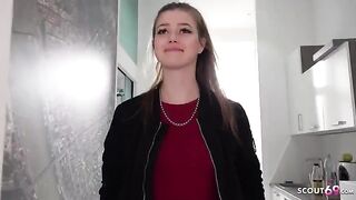 Pick-up casting with petite teen Olivia Sparkle from Public Agent