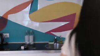 I made this fat skater babe lick my balls in a hardcore scene