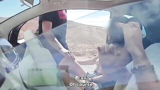 The guy made a prank with a public dick in front of passers-by on the street