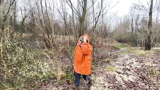 I got my asshole gapped by my husband’s huge dick while walking by the river