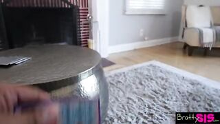 Gina Valentina gets playful with her stepbrother in a steamy scene
