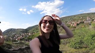 We got caught while giving a blowjob in public, it was quite an adventure!