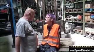 The old fart banged the climate activist, who was dressed in a funny way