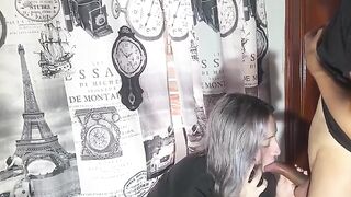 A very unfaithful girl has sex with her stepbrother while talking to her boyfriend on the phone
