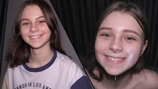 The 18-year-old girl is at the disposal of a real master for sex