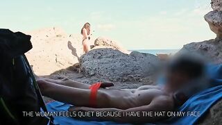 I flashed my cock to a girl on the beach and she came over