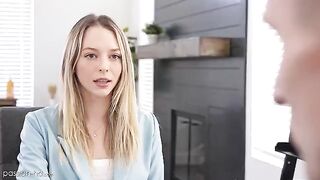 Skinny Lily Larimar gets fucked to secure a job