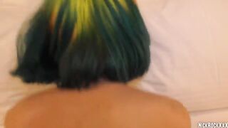 A young punk girl got her pussy railed on her birthday