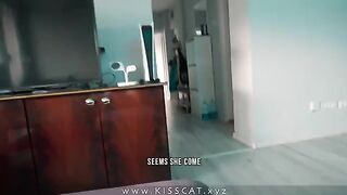 The stepmom called the guy for rough sex, and he came