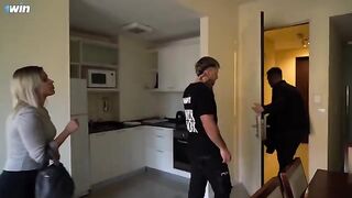 The guy did not expect a sexy woman in his house, especially Villa Anderson