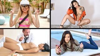 Little Asian Cuties Compilation with Ember Snow, Honey Gold, Lulu Chu, and Vina Sky