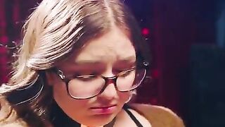 Maximo leashed and fucked timid Leana hard