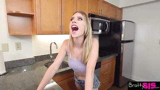 You should keep quiet and let me do the sucking Anya Olsen tells Stepbro