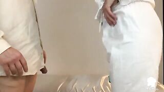 The nurse visits the patient with erection problems in this exclusive Italian scene