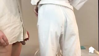 The nurse visits the patient with erection problems in this exclusive Italian scene