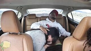 5-star Uber fuck featuring Frecklemonade and Tokyo Leigh in a steamy car session