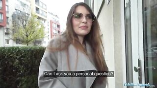 The hot babysitter Miriam More gets fucked by a stranger in her flat