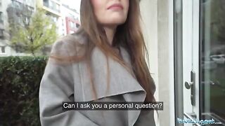 The hot babysitter Miriam More gets fucked by a stranger in her flat