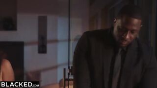 Daddy away, Jennie gets BBC from a friend in this steamy Blacked scene