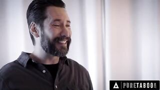 The depressed widower fucks his late wife's look-alike, Lacy Lennon, using rizz