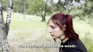 A hot girl got lost in the forest and I fucked her